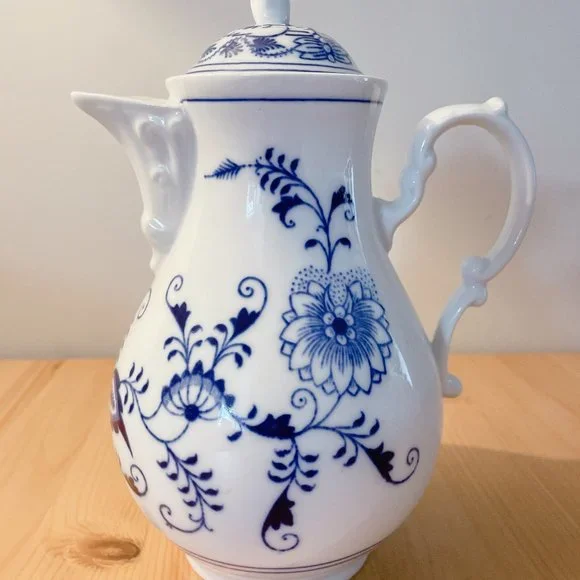 ORIGINAL BOHEMIA ZWIEBELMUSTER MADEIN CZECHR★ブルーオニオン★アンティークレトロ洋食器西洋陶器茶器コーヒーカップ／ティーカップ3客 Original Bohemia ZWIEBELMUSTER Mug CZECH Republic Blue